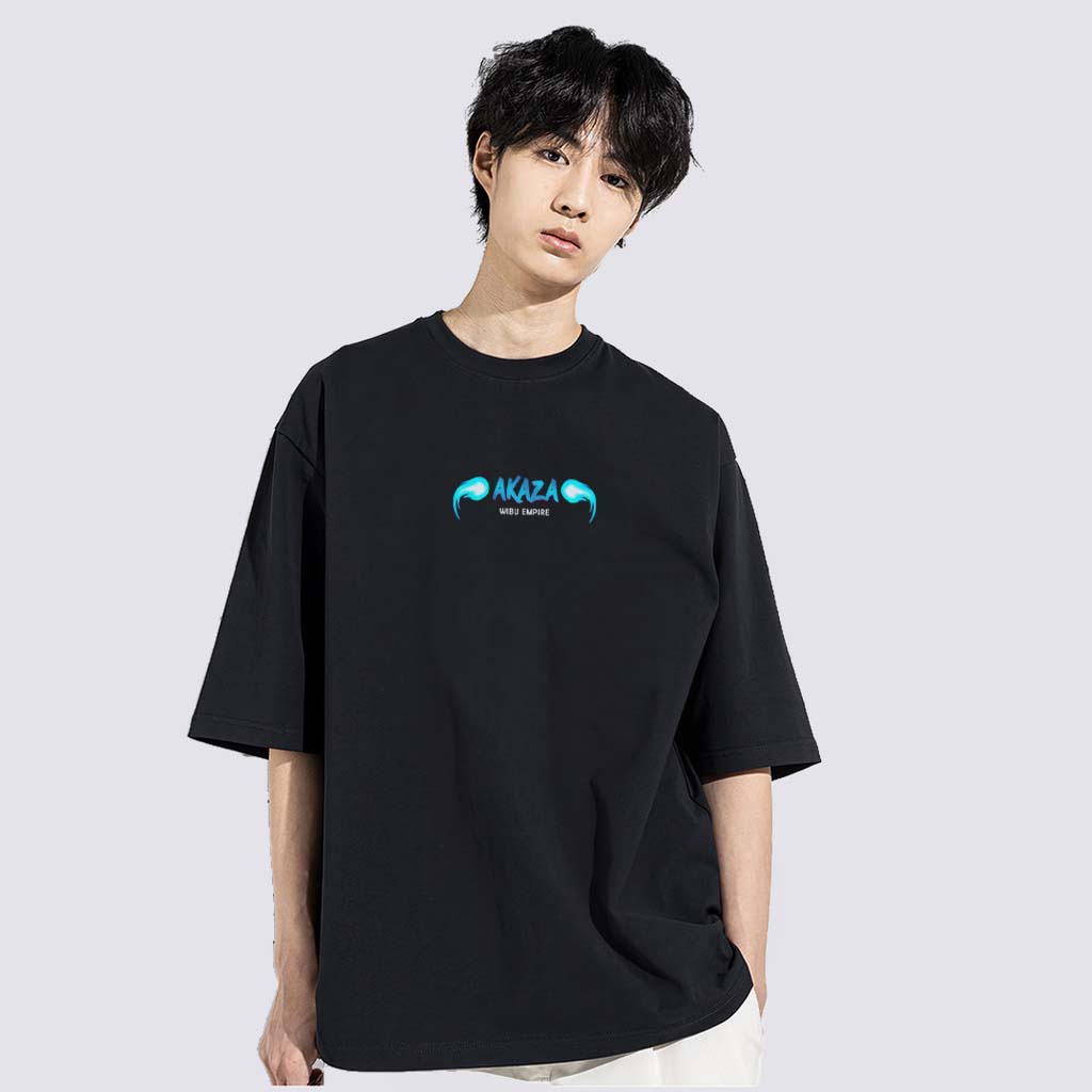 WIBU EMPIRE | Áo Thun Form Rộng Thượng Huyền Tam  AKAZA | Anime KIMETSU NO YAIBA - Áo Phông Unisex
