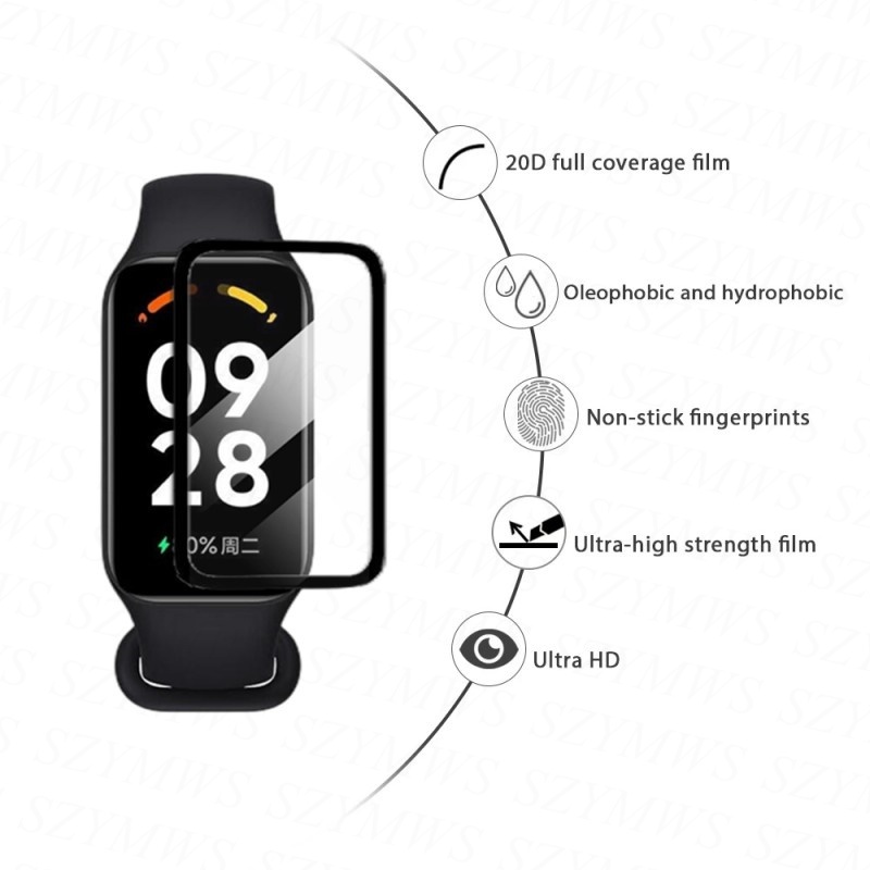 Kính Cường Lực 3d Bảo Vệ Màn Hình Đồng Hồ Thông Minh redmi band 2 / xiaomi band 8 pro