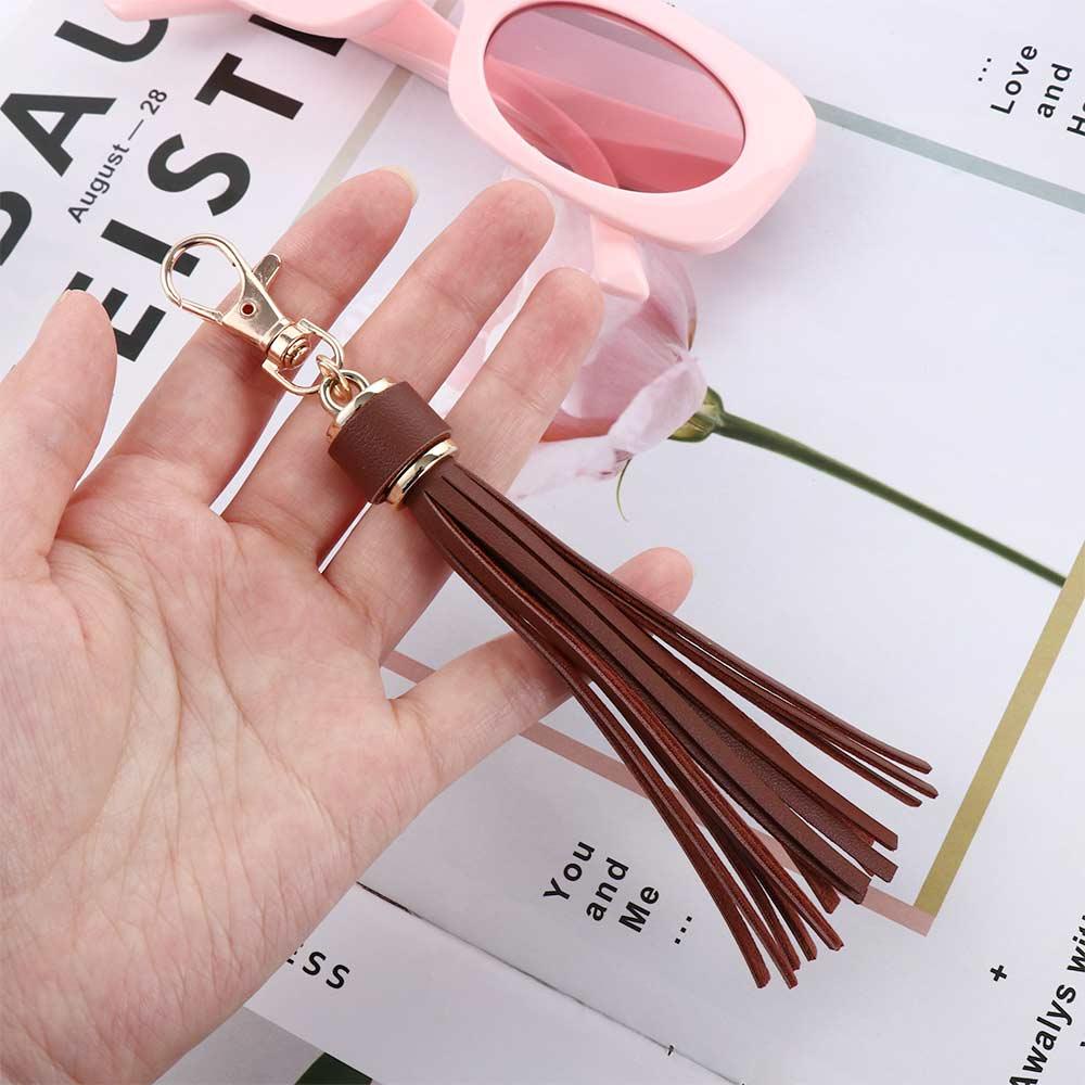 Móc Khóa Tua Rua Chất Liệu Da PU