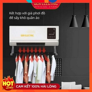 Máy sưởi gốm, quạt sưởi gốm treo tường gen electric gh-02, công suất 2200w, sưởi ấm nhanh