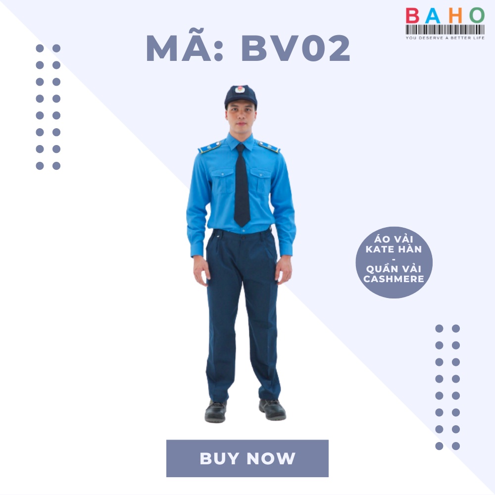 BỘ QUẦN ÁO CHO NHÂN VIÊN CÔNG TY BẢO VỆ VẢI KATE HÀN MỀM MÁT CỰC BỀN GIÁ CỰC TỐT GIÁ RẺ TAY DÀI + NGẮN BV02