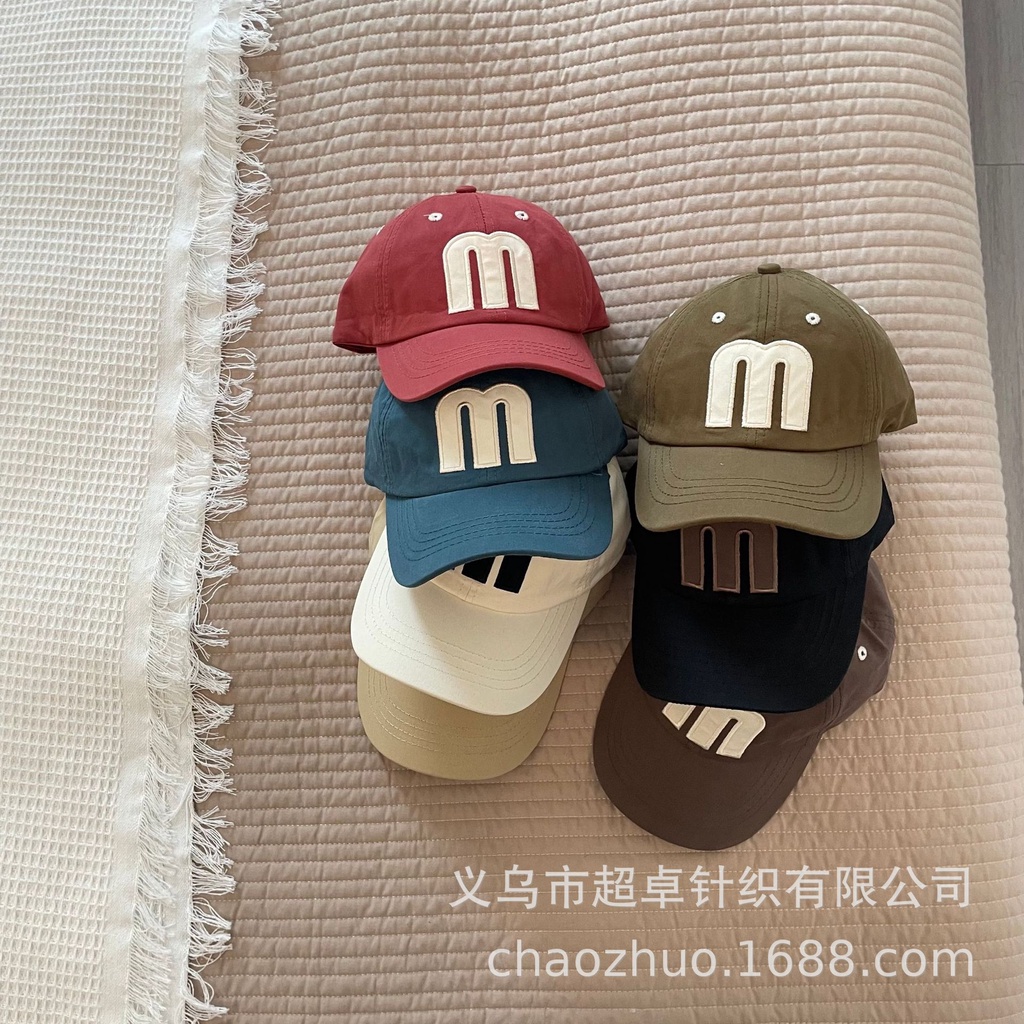 Mũ Lưỡi trai chữ M 7 màu cho bé trai bé gái mới phong cách Hàn Quốc  B74-21277