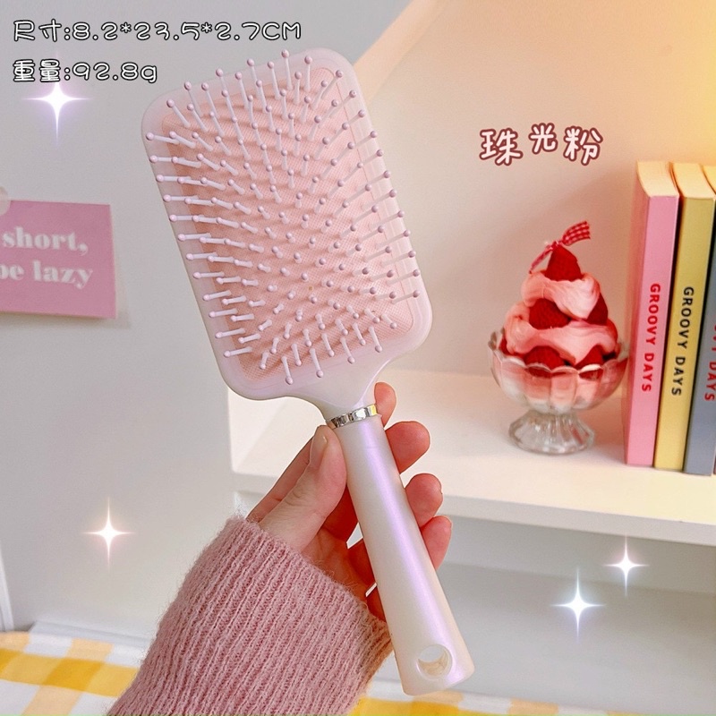 Lược Túi Khí Mát Xa Chống Tĩnh Điện Hình Nàng Tiên Cá Dễ Thương Cho Bé Gái T1