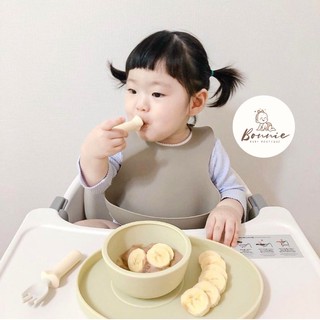 [CHÍNH HÃNG] Bát ăn dặm silicon cao cấp Bluemama có đế hit chống đổ