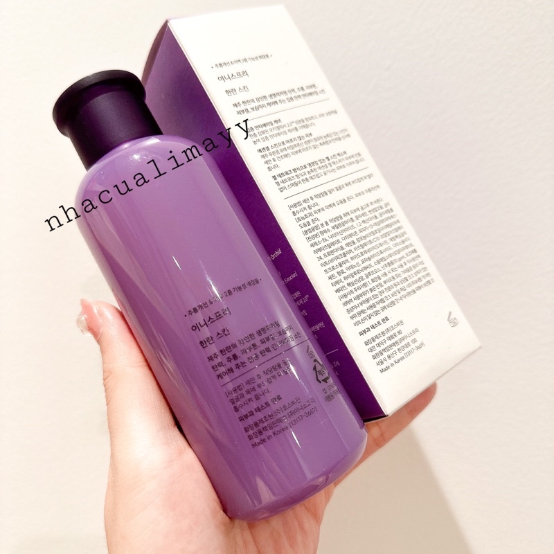 Nước hoa hồng dưỡng ẩm chống lão hoá chiết xuất hoa lan tím Innisfree Jeju Orchid Skin 200ml