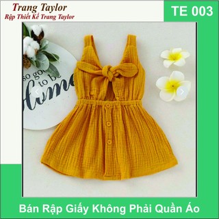 Rập Giấy Váy Bé Gái TE003