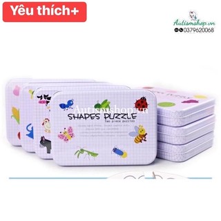 Hộp puzzle hai mảnh nhiều chủ đề Autismshop.vn