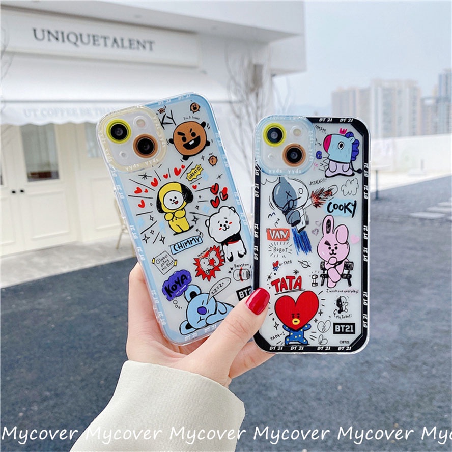 Ốp Điện Thoại Silicon Họa Tiết Hoạt Hình Dễ Thương Chống Sốc Cho Iphone 11 12 13 14 Pro Max X Xr Xs 8 7 6 Plus SE 2020
