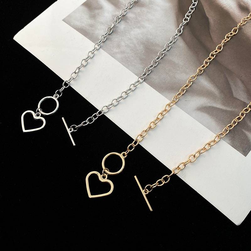 Vòng cổ Hình Trái Tim Phong Cách Hip Hop Thời Trang Cho Nữ