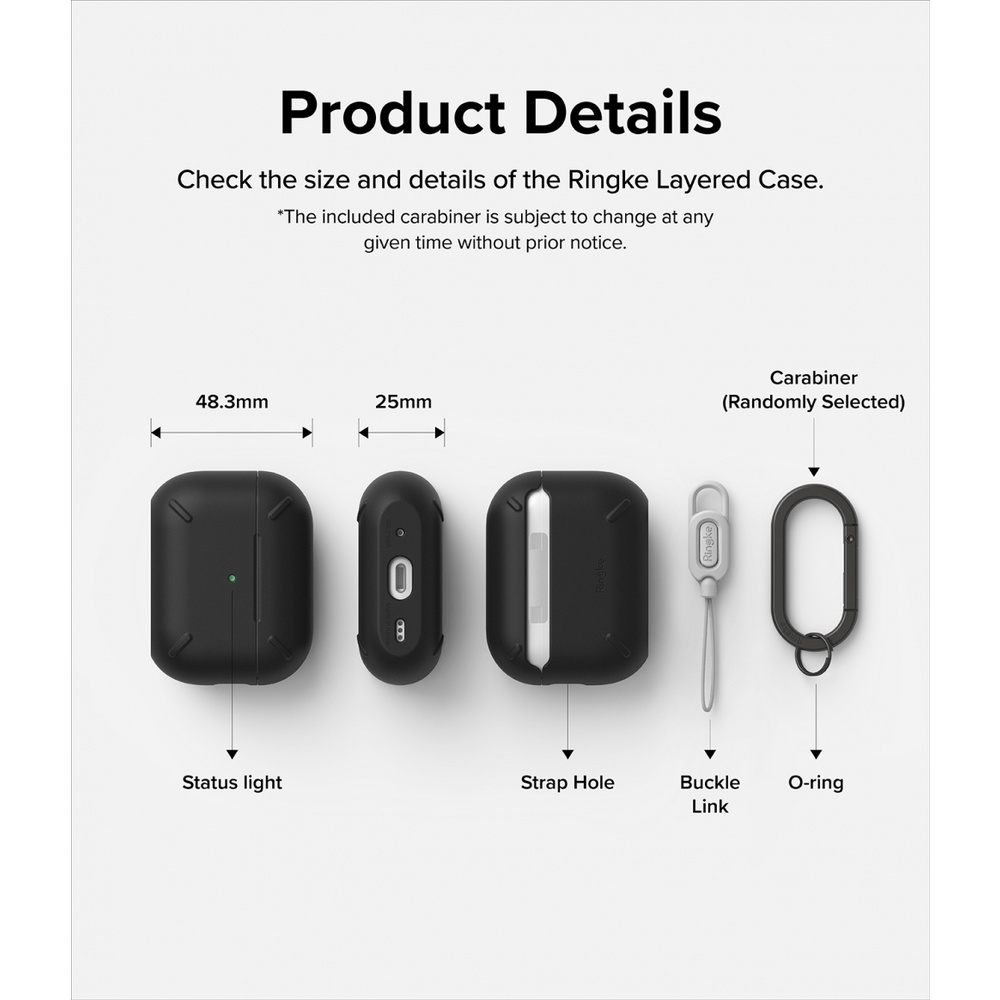 Ốp lưng Ringke AirPods Pro 2 Layered case - Vỏ bảo vệ AirPods Pro 2