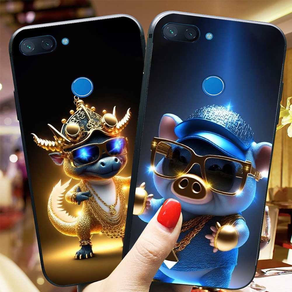Ốp lưng Xiaomi mi 8 lite / redmi 6 bộ hình các con giáp cực ngầu