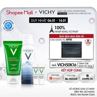Bộ trải nghiệm dưỡng da dành cho da dầu mụn Vichy Normaderm Phytosolution
