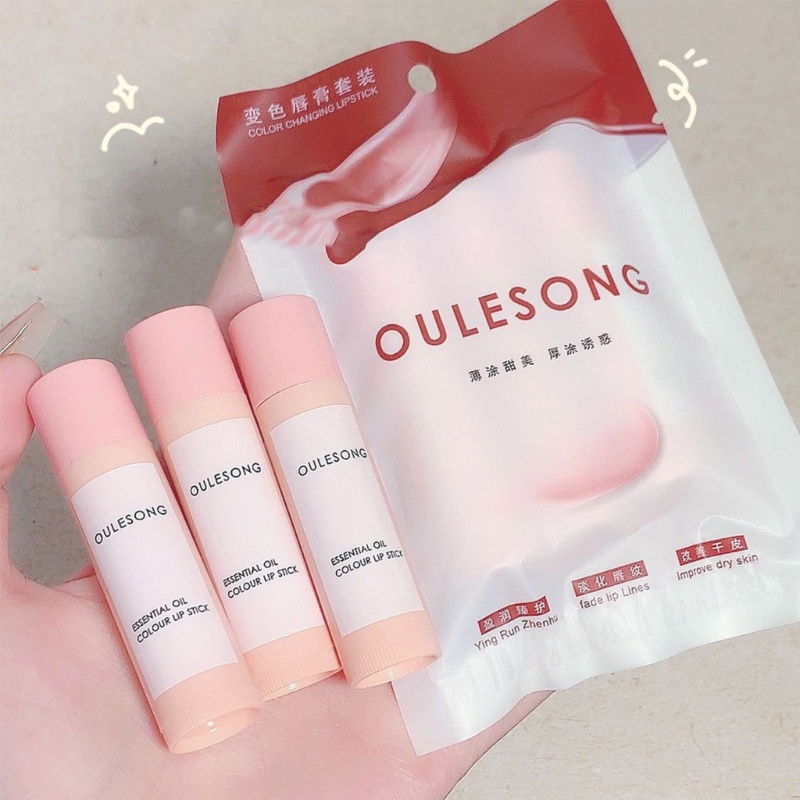 Son Môi Dưỡng Ẩm Không Dính Chống Nước Thay Đổi Màu Sắc Dành Cho Nữ