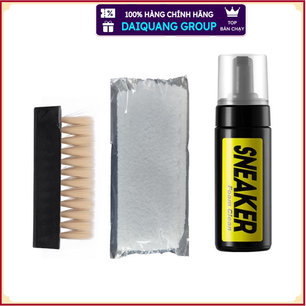 Set Vệ Sinh Giày SneakerDAIQUANGGROUPBộ Kit cao cấp vệ sinh giày Sneaker Cleaning 150ml có kèm bàn chải và khăn