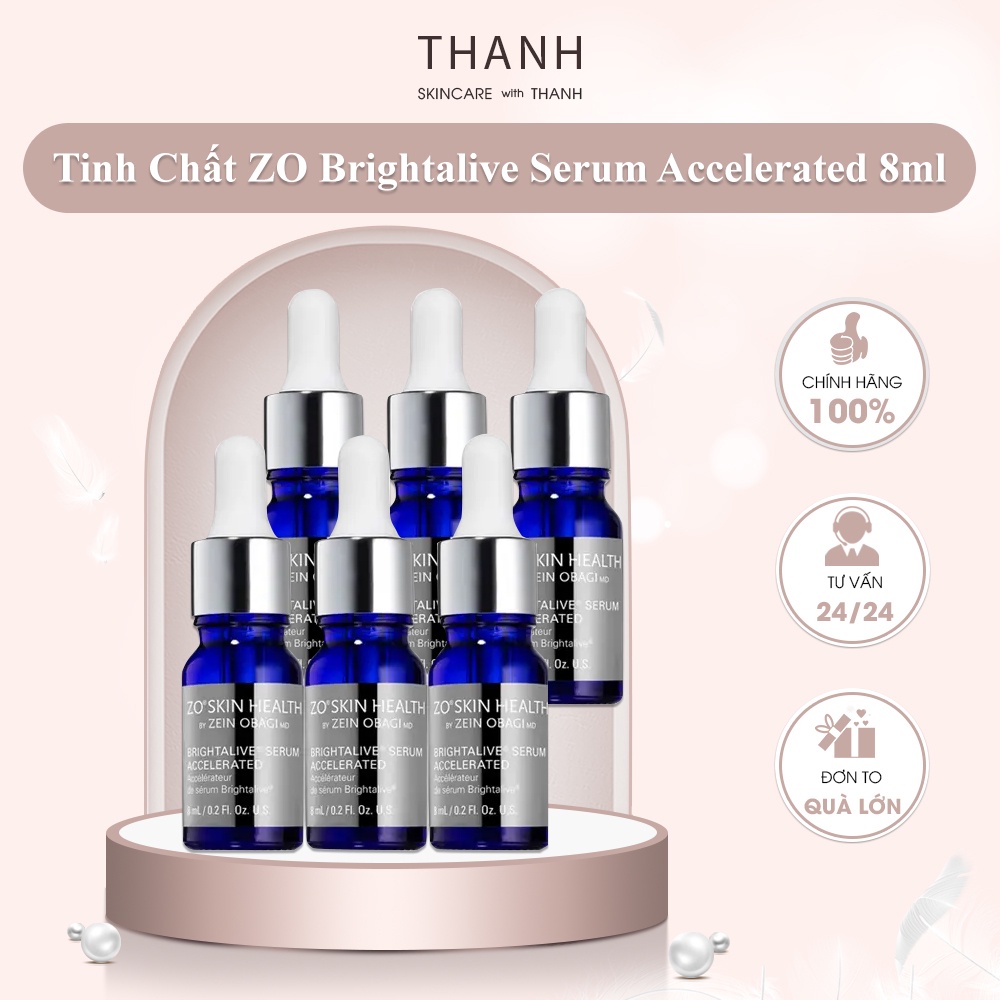 Tinh chất mờ nám trắng sáng da ZO Brightalive Serum Accelerated 8ml
