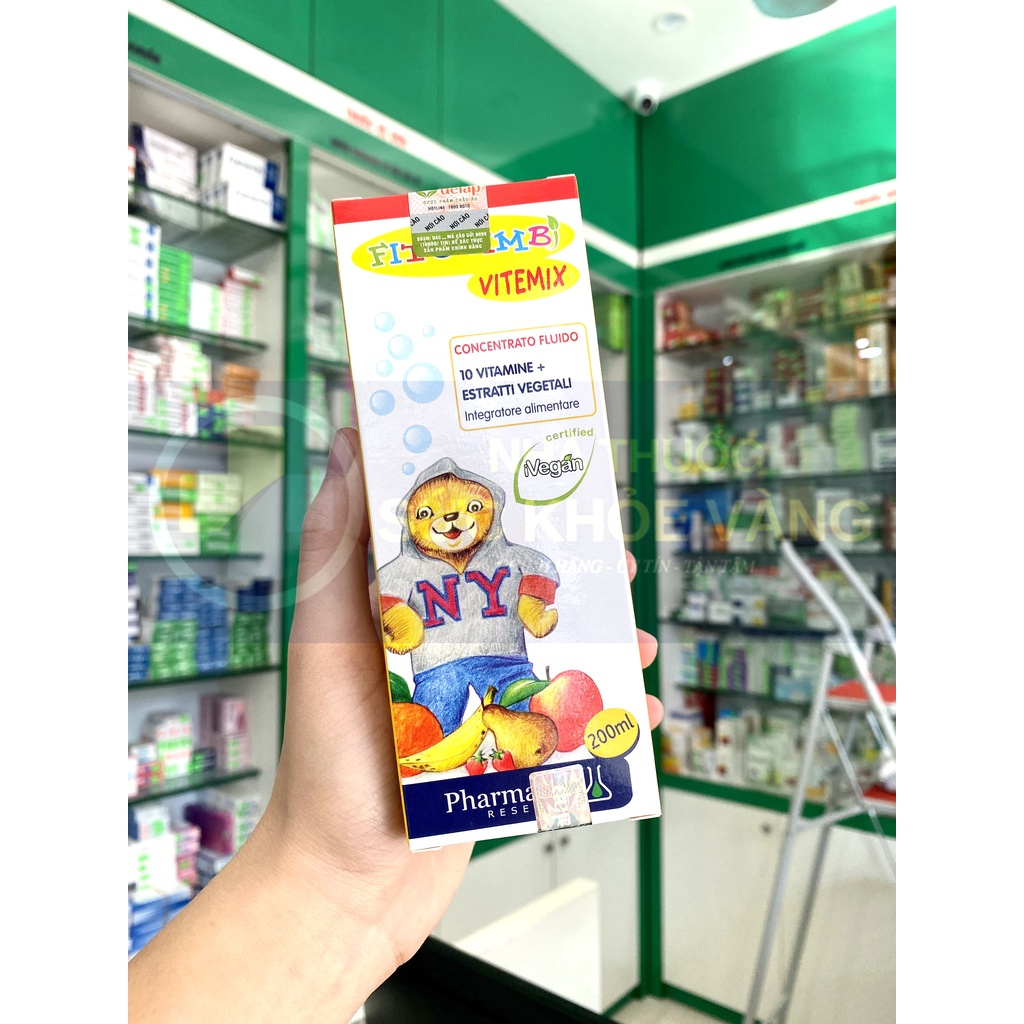 FITOBIMBI VITEMIX - Siro Uống Bổ Sung Vitamin Tổng Hợp và Khoáng Chất, Tăng Sức Đề Kháng, Giúp Bé Phát Triển Toàn Diện
