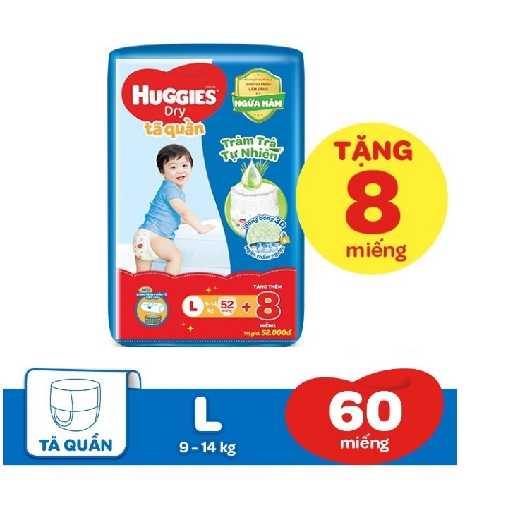 Cộng miếng - Tã/Bỉm Huggies quần/dán đủ size NB74/S88/M74/L68/XL62/XXL56 bao bì mới Skincare