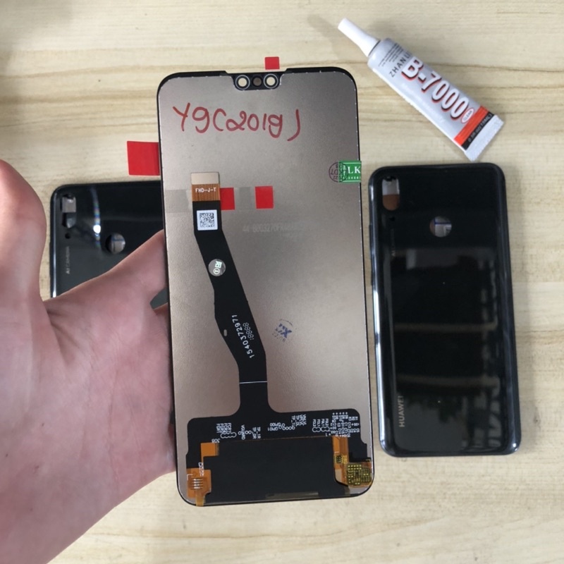 Combo Màn Hình + Bộ Vỏ Huawei Y9 2019 Zin Hàng Cao Cấp. ( Tặng keo dán )