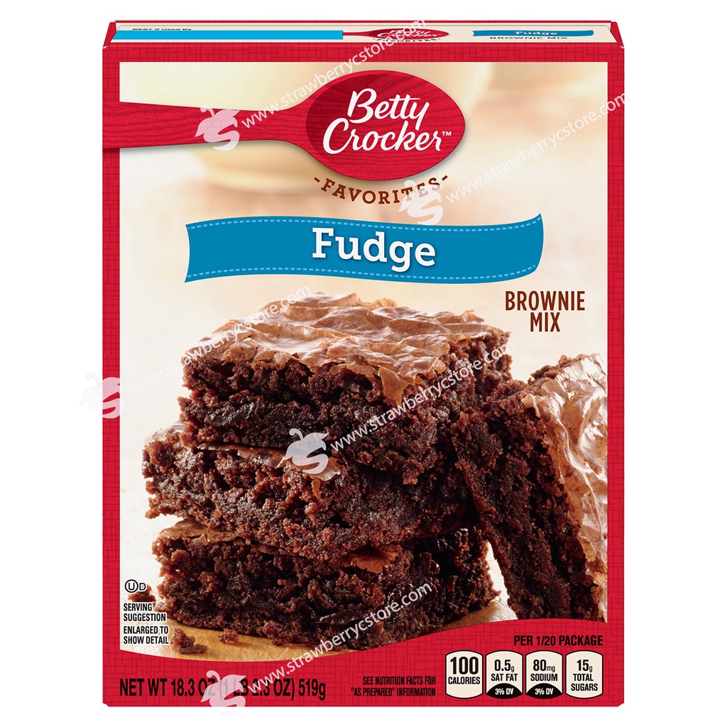 Bột Làm Bánh Pha Sẵn Betty Crocker™ Fudge Brownie Mix, Hộp 519g