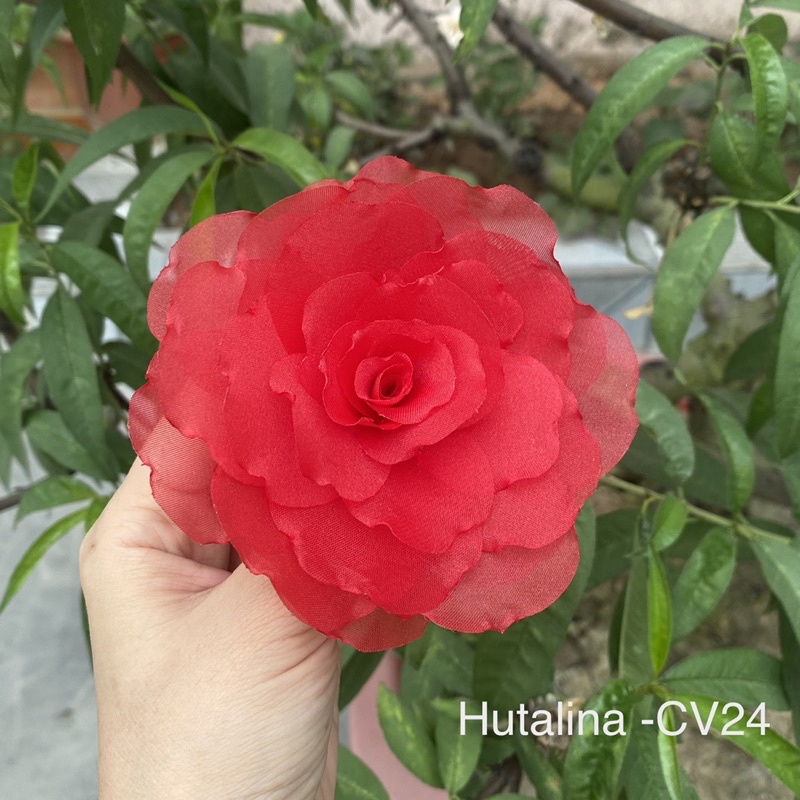 Hoa Cài Áo Handmade Vải Voan CV300 - HUTALINA