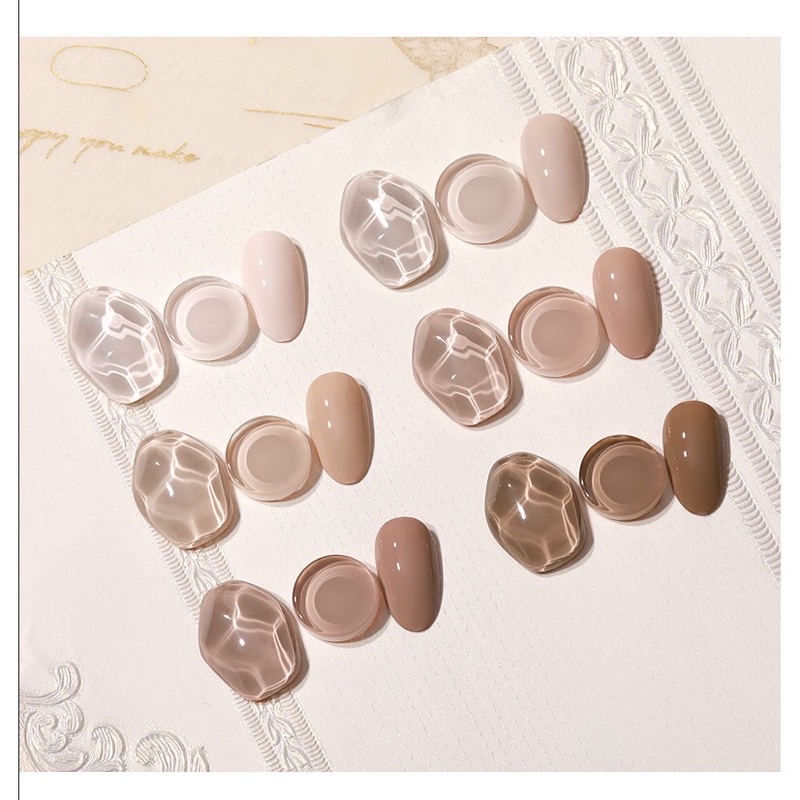 Sơn gel As 6 màu mã QZ,màu trà sữa chai 15