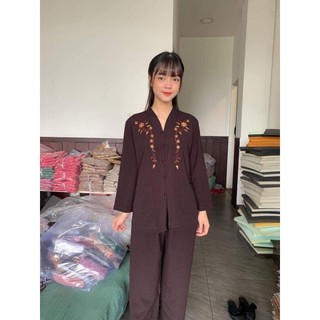 Đồ  phật  tử#Balai  siêu đồ lam đi chùa cổ balai không nhăn có túi áo tay dài