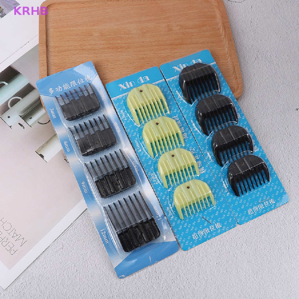 Bộ 4 Phụ Kiện Lược Giới Hạn Thay Thế Cho Tông Đơ Cắt Tóc Mới