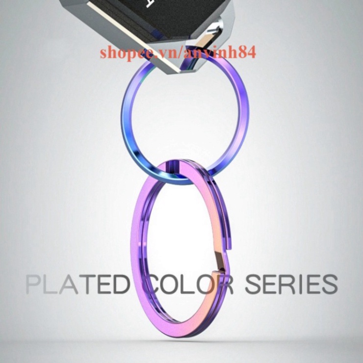 Vòng Treo Chìa Khoá Sprit Beast Thép Không Gỉ, Xâu Chùm Chìa Khóa, Vòng Chùm Khóa Xi Titan ảnh thật Sp