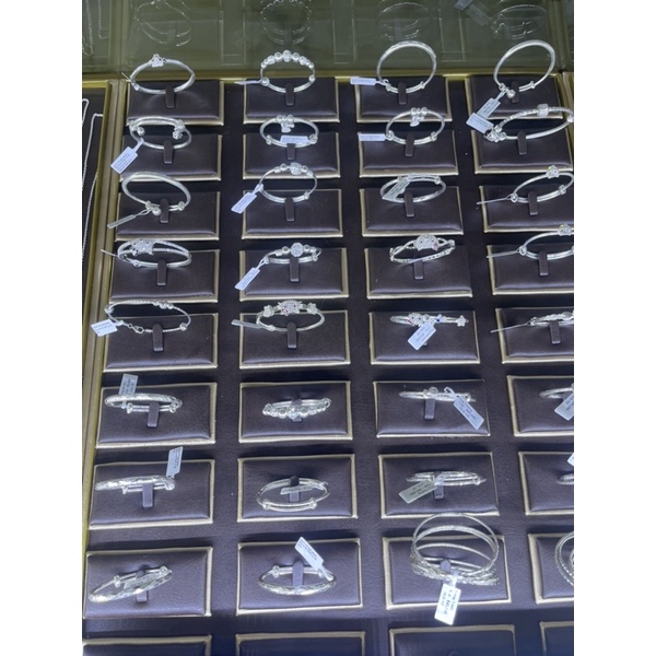 Lắc dây nhẫn bạc 925 si bạch kim