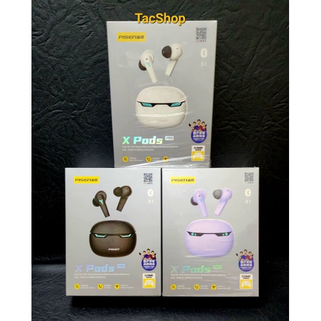Tai nghe Bluetooth TWS Pisen X Pods Pro Gaming LV09JL Chính Hãng