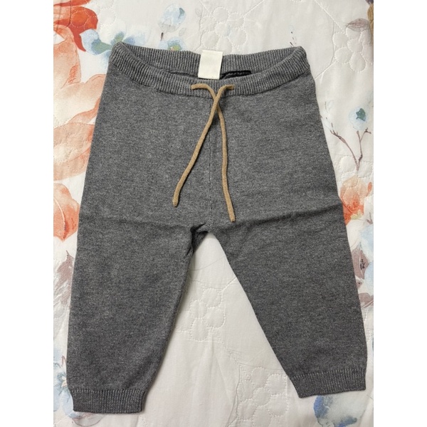 Set quần áo len sọc color block nâu xám bé trai HM H&M_hàng chính hãng authentic