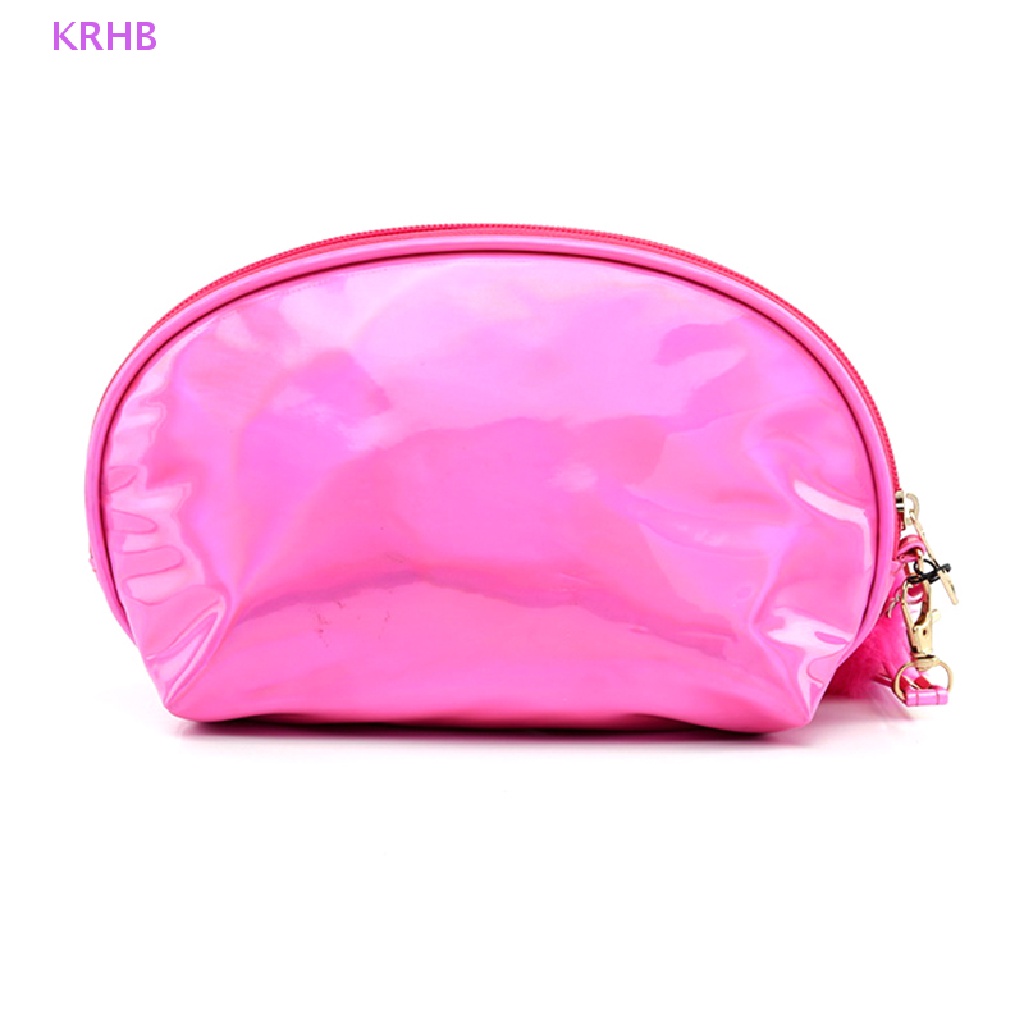 1 Túi Đựng Mỹ Phẩm KRHB Da PU Chống Thấm Nước Màu Laser Mới