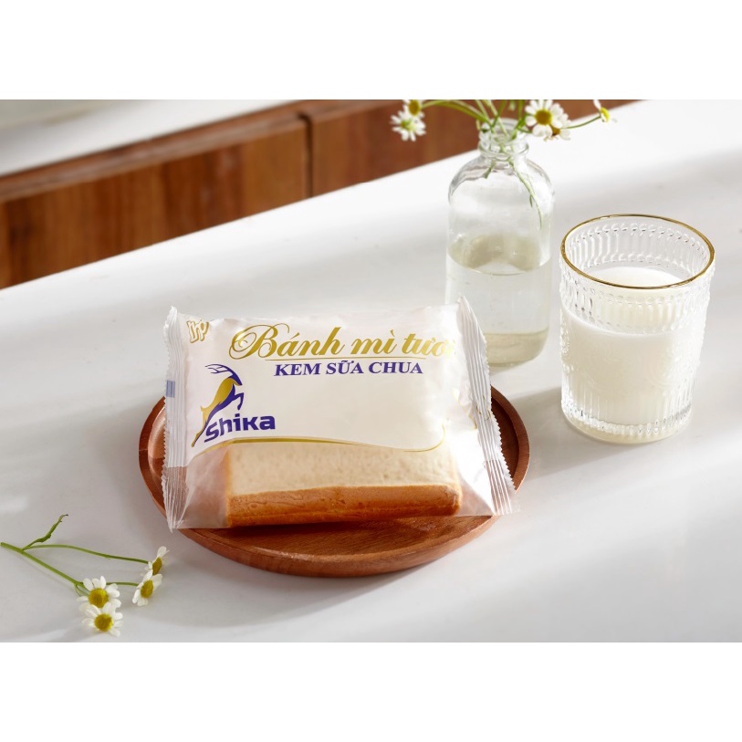 Bánh mỳ sandwich kem sữa chua Shika 1 chiếc 85g - Ăn vặt, bữa sáng, bữa phụ