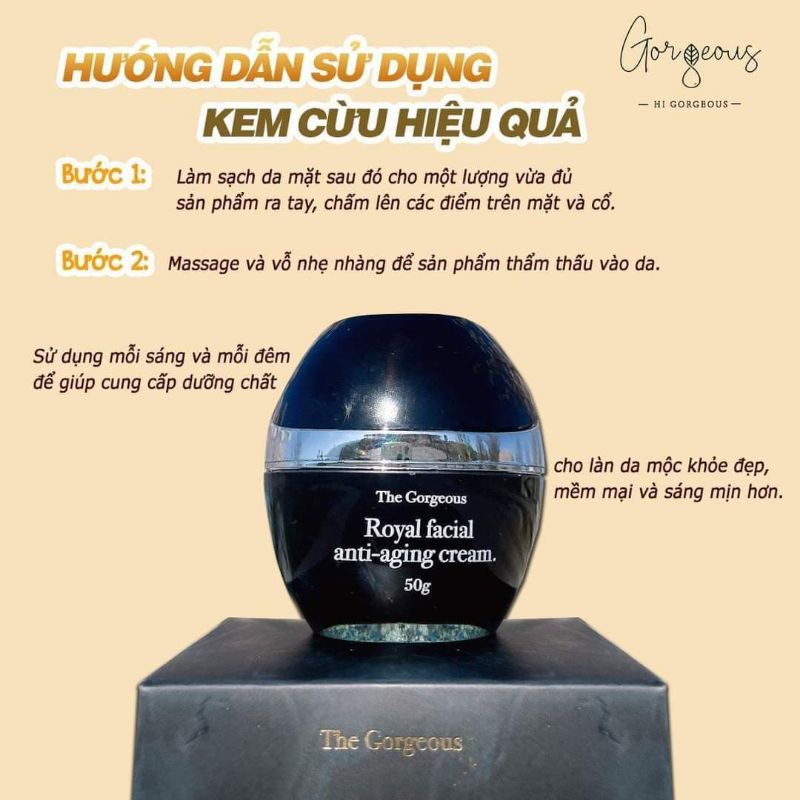 Kem Cừu Đêm Gorgeous Trắng Da Múi Xù Gorgeous