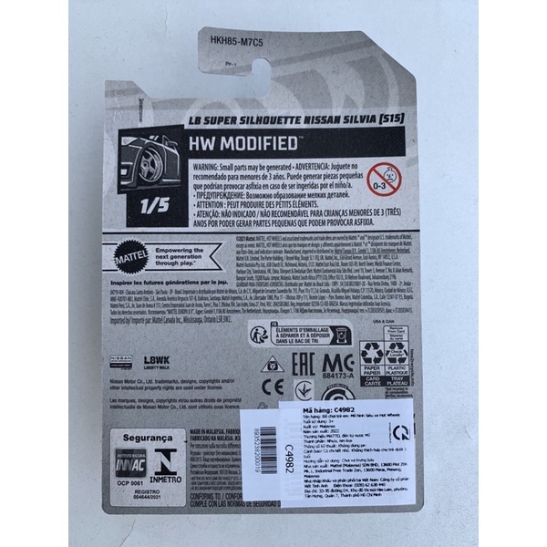 Xe Hot Wheels LB Super Silhouette Nissan Silvia