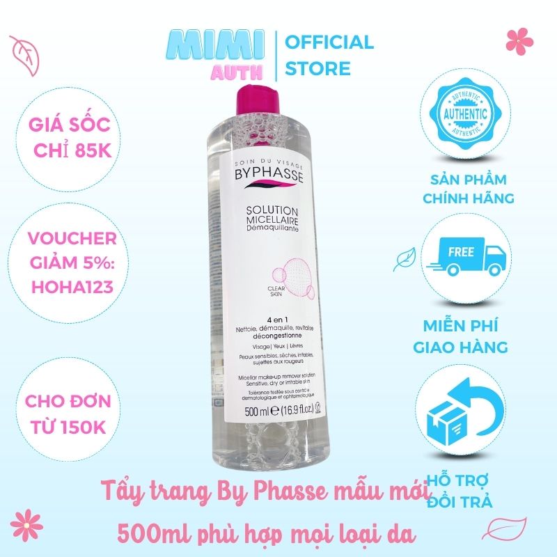 Nước Tẩy Trang Byphasse Solution Micellaire 500ml