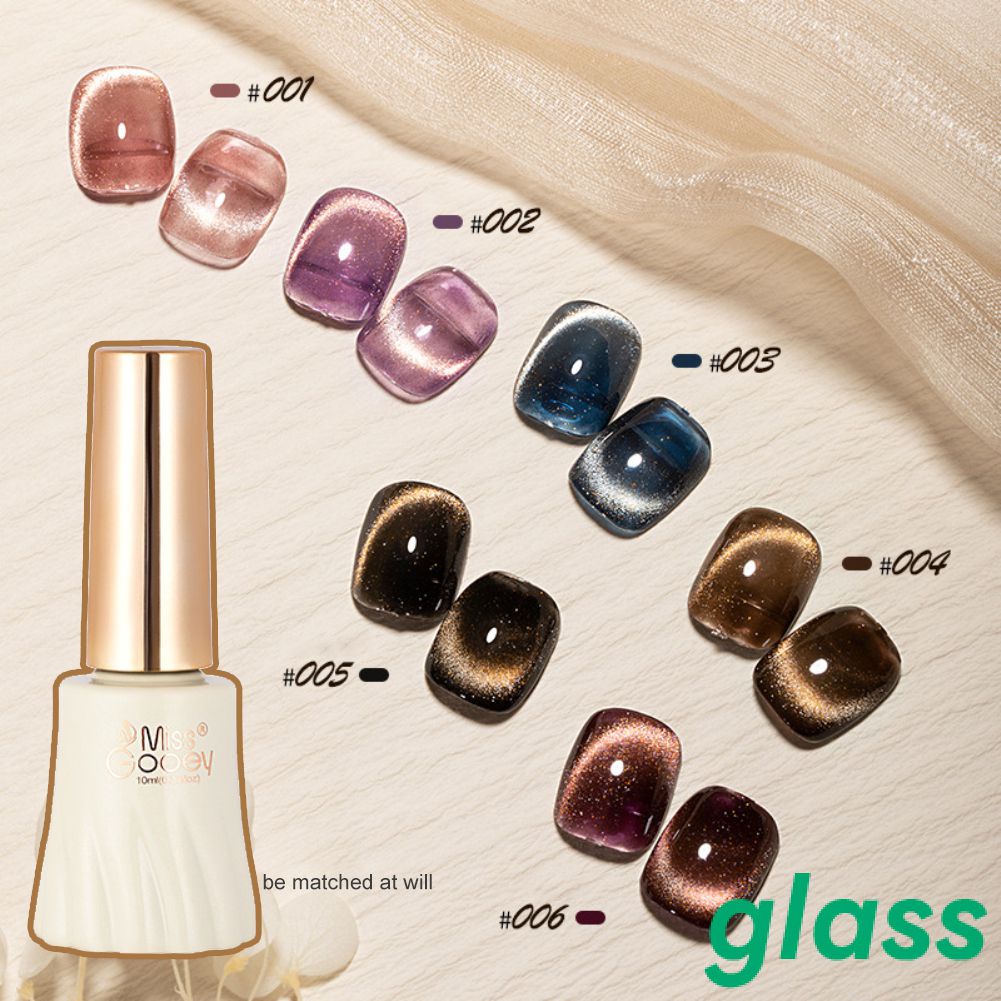 Sơn Móng Tay Dạng Gel Ánh Kim Tuyến Màu Mắt Mèo Thời Trang Mùa Đông