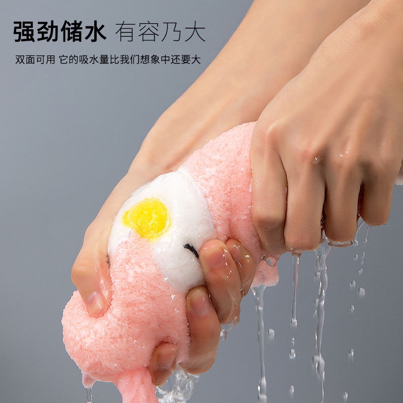 Khăn Lau Tay Nhà Bếp Nhà Tắm Hình Chim Cánh Cụt Treo Tường Hình Siêu Dễ Thương Chất Vải Mềm Mịn Cao Cấp