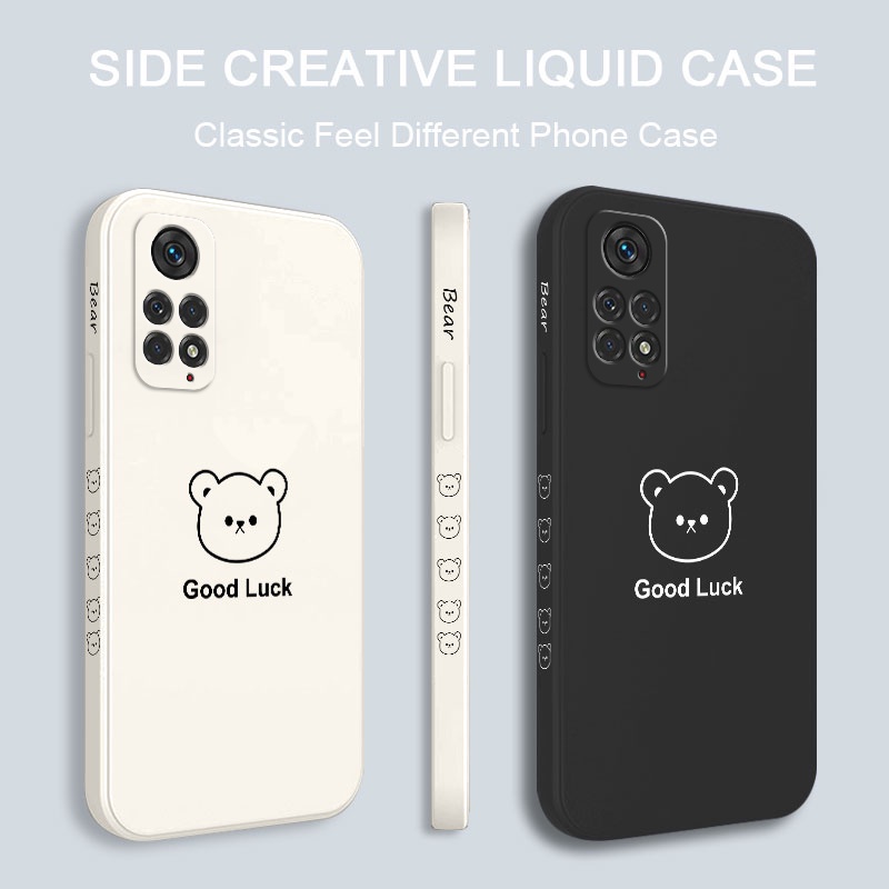 Ốp Điện Thoại Hình Gấu May Mắn Cho Xiaomi Redmi Note 11 11S 11T Pro Plus + 4G 5G