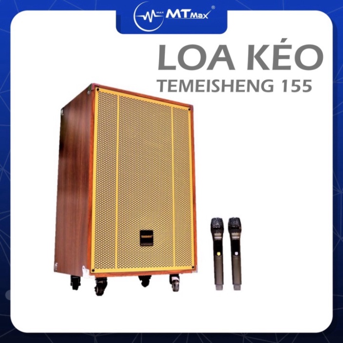 Loa kéo 3 đường tiếng Temeisheng TMS 155 bass 40cm có TWS 2 cổng nhạc cụ guitar bảo hành 1 năm