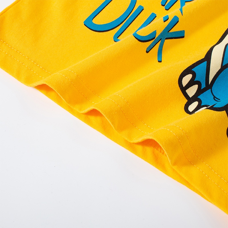 [THOMAS KIDS] Áo Thun 100% Cotton Tay Ngắn Cổ Tròn In Hình Khủng Long Hoạt Hình Dành Cho Bé Trai 1-9 Tuổi