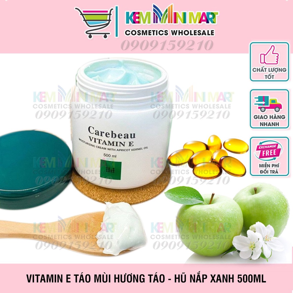 Kem dưỡng da toàn thân Vitamin E Carebeau Thái Lan 500 ML