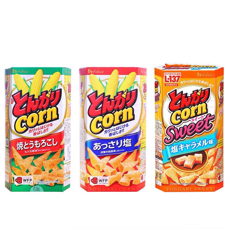 [Date 2024] Bánh Snack Bắp Nón Tongari Corn Nhật Bản Siêu Ngon