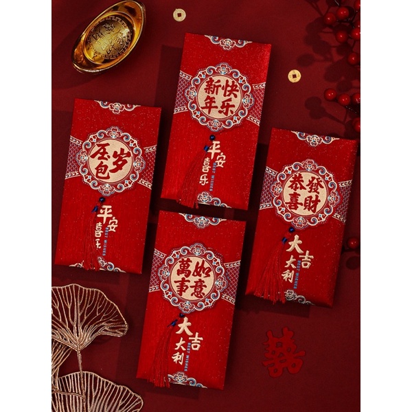 Bao Lì Xì Tết Quý Mão 2023 họa tiết Thỏ 5D Đẹp Độc Lạ