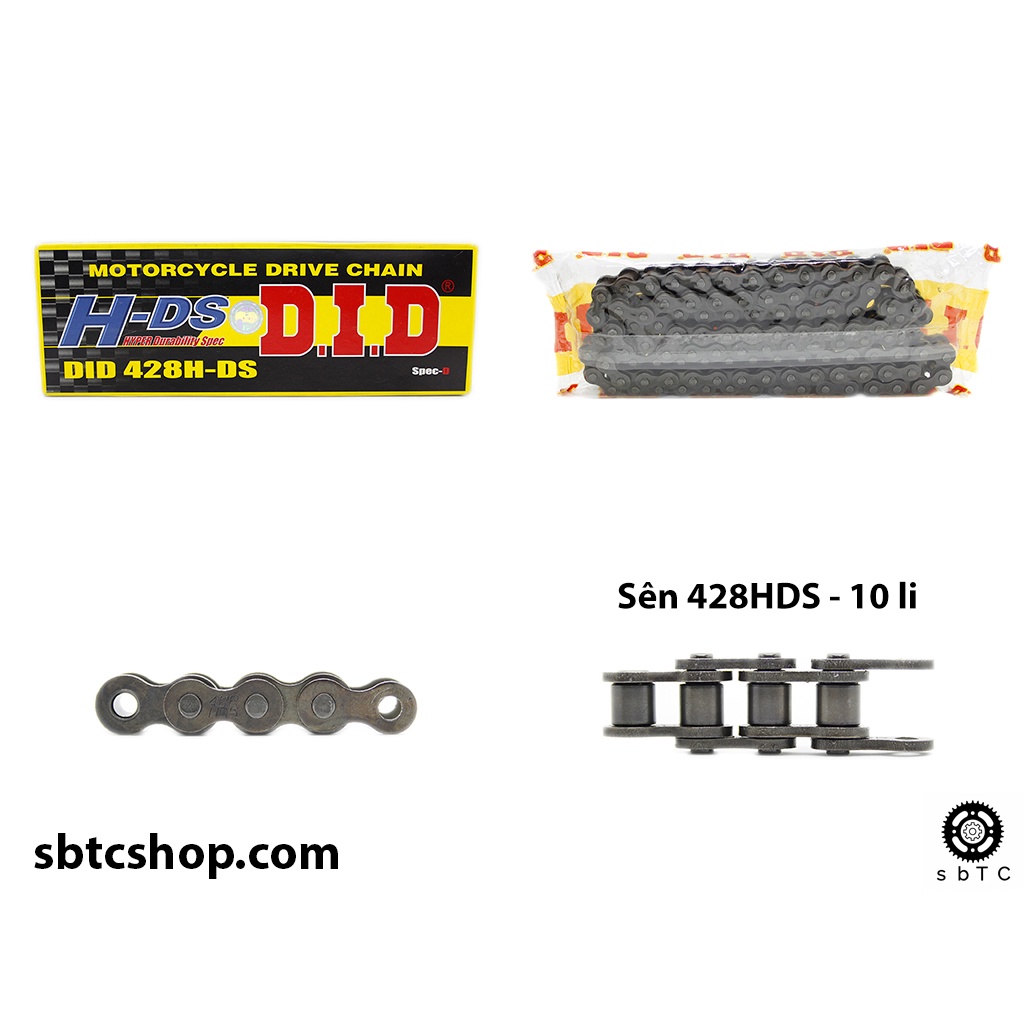 Sên lẻ DID 428HDS 10 li ly đen chính hãng Thái Lan