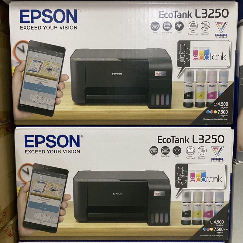 Epson L3250 - in màu - In Scan Photocopy - Wifi , kèm 4 bình mực