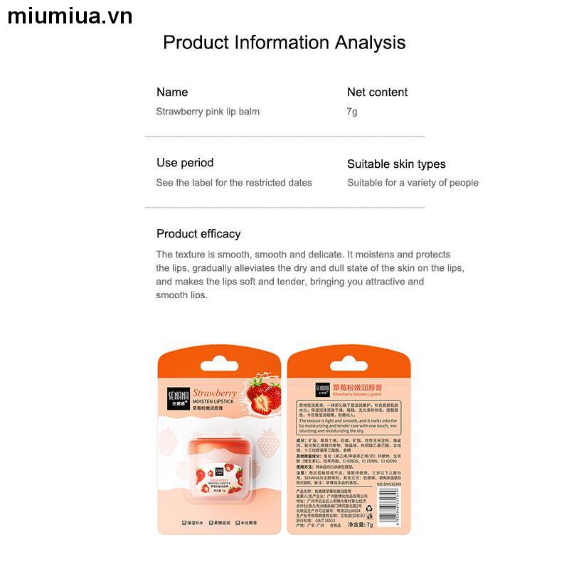 miumiuaSon dưỡng môi Senana chứa các thành phần vaseline cấp ẩm chăm sóc môi hiệu quả 7g