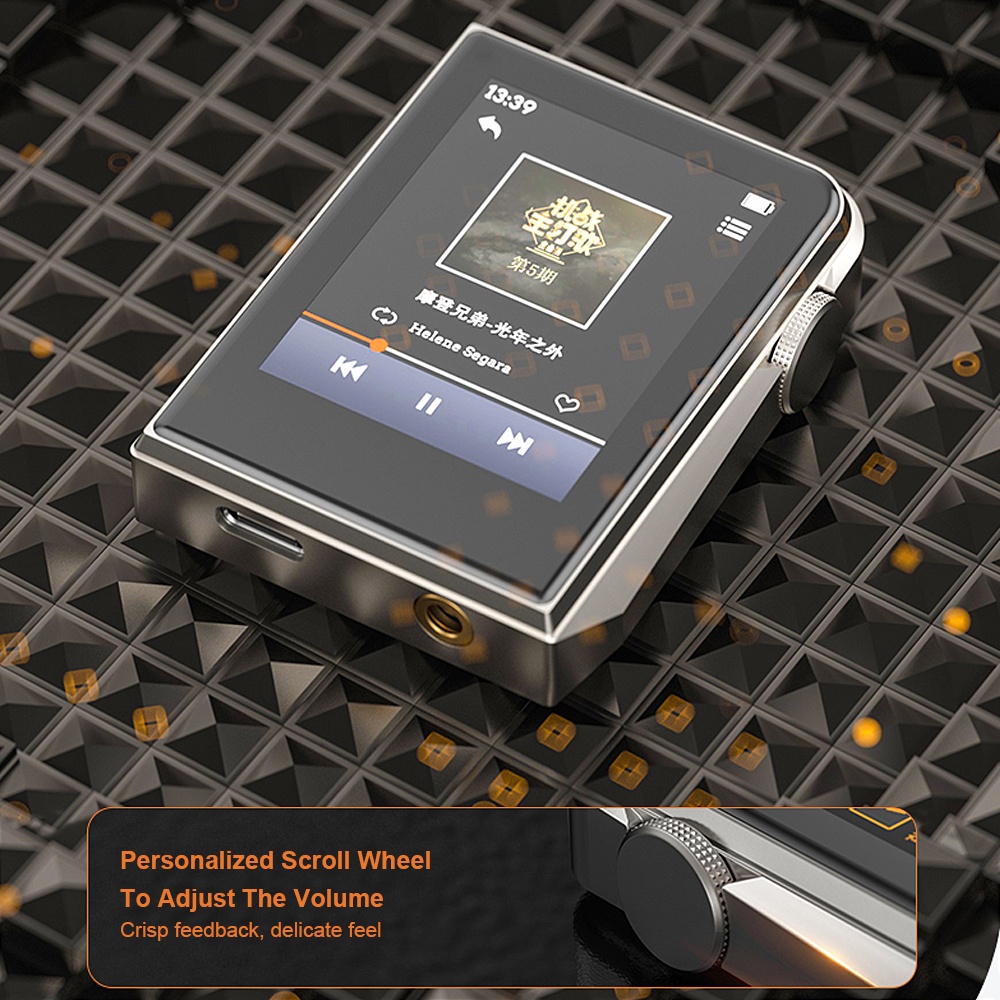 Máy Nghe Nhạc FAAEAL RUIZU A58 HiFi MP3 Hỗ Trợ Thẻ SD Di Động Bằng Kim Loại Kèm Đồng Hồ Báo Thức EQ Equalizer E-book