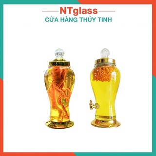 Bình sâm thủy tinh 3L - Bình ngâm rượu