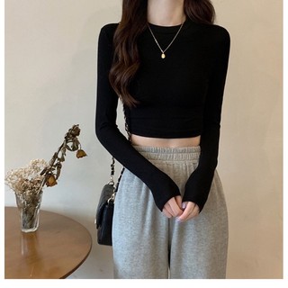 Áo croptop dài tay 24kstudio